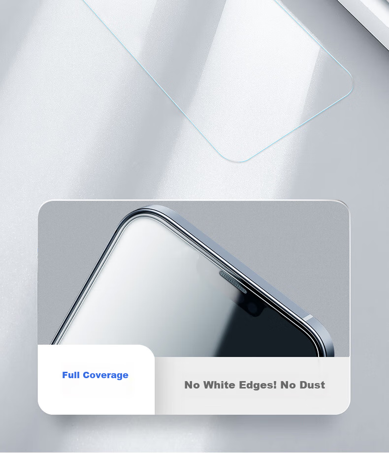 Lanxingxiansheng Tempered Glass Screen Protector for Apple IPhone 13 Pro Max, HD Anti-Peeping, Full Screen Silk Printing Protective Film, Shatterproof Anti-Fingerprint 4