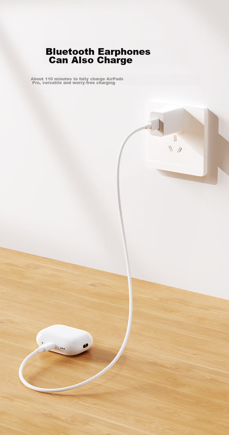BIAZE 5V1A Charger, Three-In 100W Braided Data Cable, USB Fast Charging Head, Suitable for Apple, Huawei, Xiaomi, Vivo, OPPO Phones, Smartwatches, Bracelets, Bluetooth Earphones, Small Fa 9