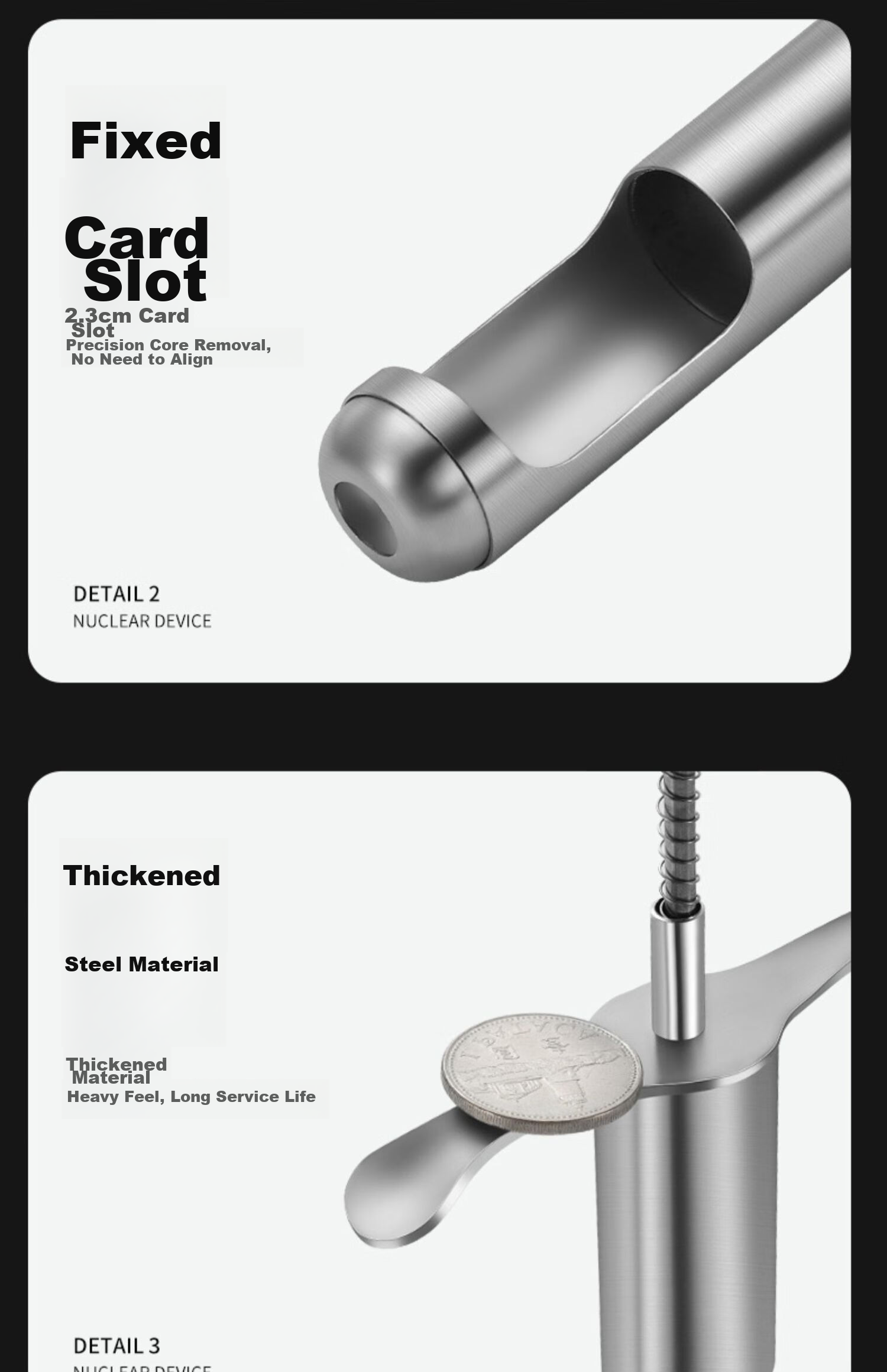 MENGTING 304 Stainless Steel Red Date Pit Remover, Pitted Fruit Tool, Date Core Extractor, Shell Remover 15