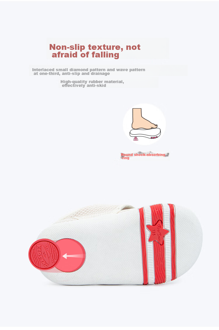Kids.ing Kaidixing Toddler Shoes, for 1-2 Year Old Infants And Toddlers, Boys And Girls, Breathable Mesh Functional Shoes, Soft-Soled Pre-Walking Shoes, Size 20 8