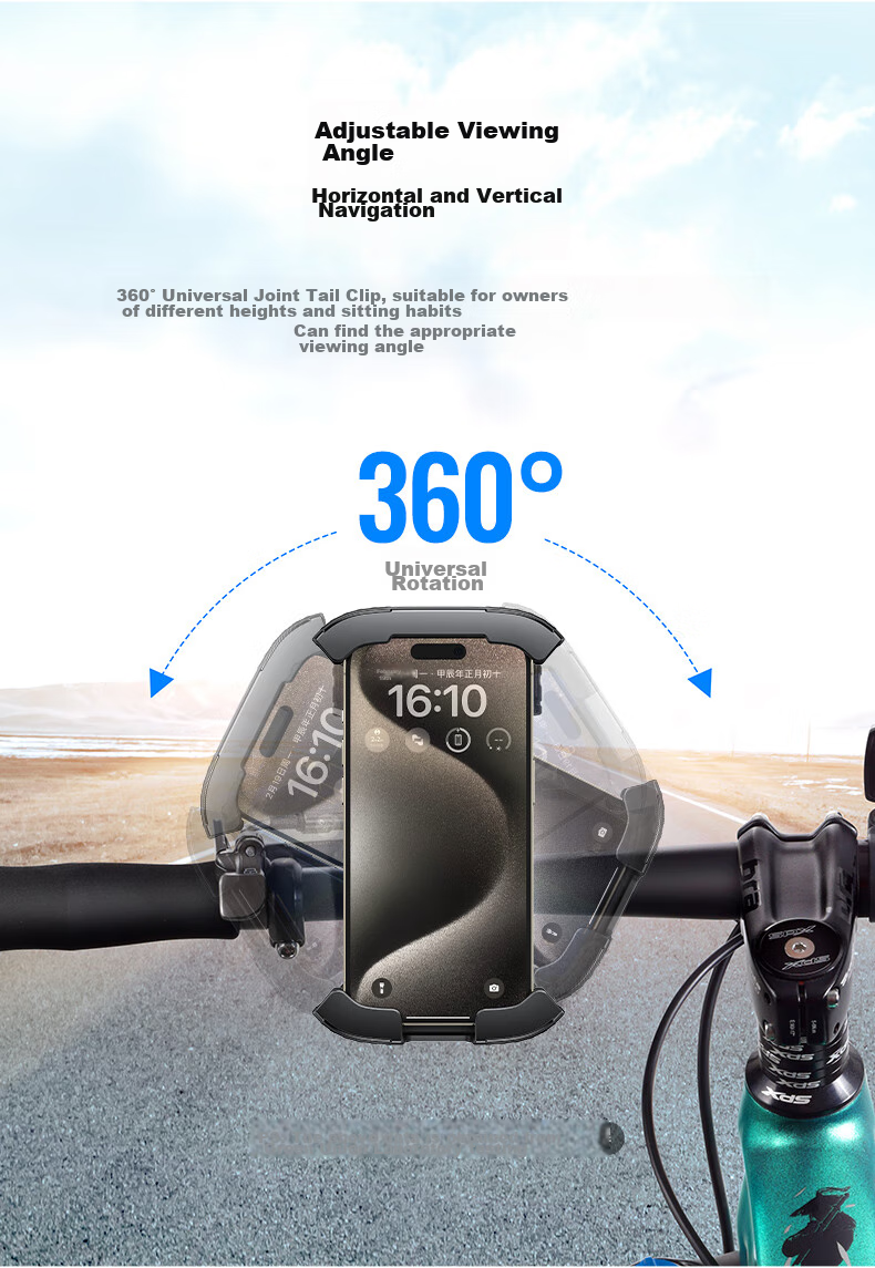 UGREEN Car Phone Holder, Electric Bike Magnetic Navigation Mount, Universal Multifunctional Holder for Bicycles And Food Delivery 11