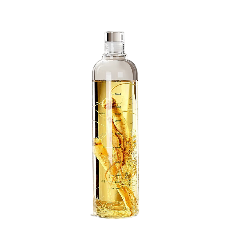 BJ Glass Bottle, Empty Bottle for Infusing Liquor, Specialized Cold Brew Cup Bottle, Alcohol Flask, Self-Made Storage Bottle for Baijiu, Wine Jar, 1000ml