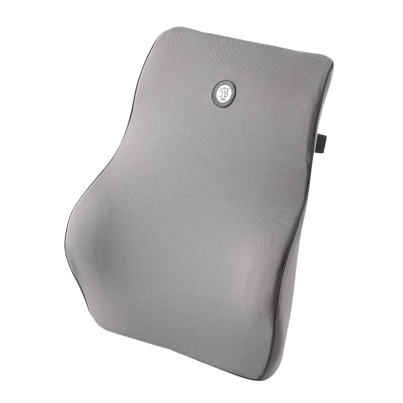 GiGi Car Lumbar Support, Memory Foam Back Cushion, Seat Pillow for Vehicles, Office Chair Pad, Gray