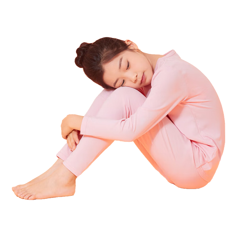 Hodo Children's Underwear Set, Hodo Cotton Candy Modal Cotton Sweater Autumn Top And Pants L6012 Pink 130