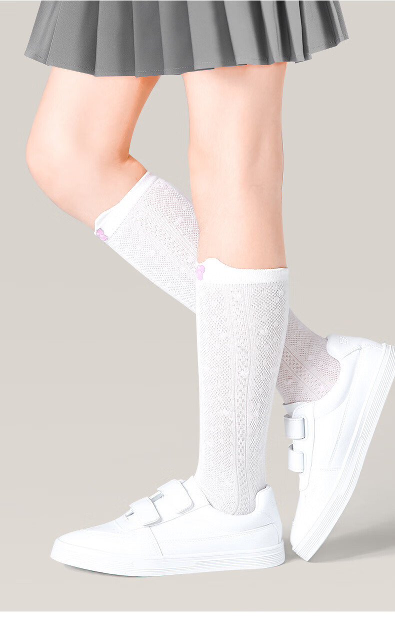Barbie Girls' Mid-Calf Socks, Children's Long Socks, Girls' Thin Spring And Autumn Socks, Baby Half-Leg High Socks 3