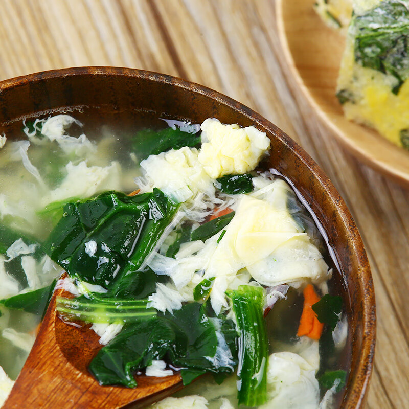 阿一波菠菜蛋花汤8g*10包冲泡即食蔬菜速食汤小包冻干