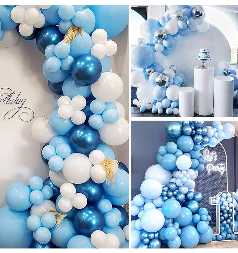 Duomeiyi Balloon Arch, Birthday Scene Decoration, Birthday Balloons, Valentine's Day Props, Party Setup, Macaron Blue 9