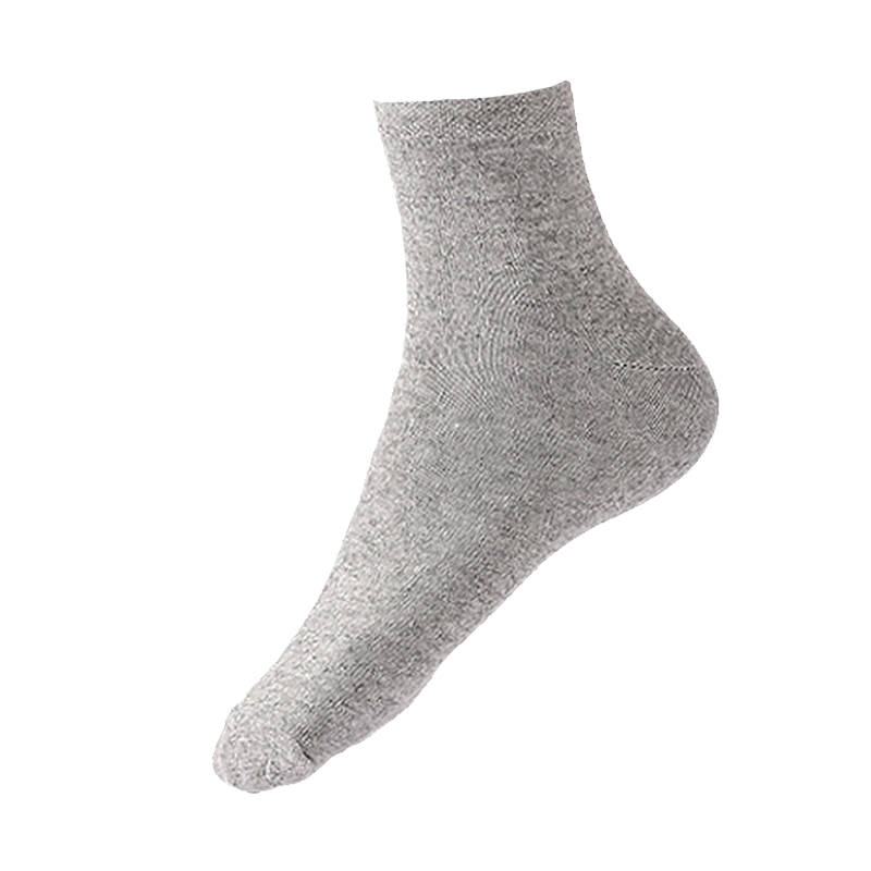 Etravel 10 Pairs Disposable Socks, Unisex Mid-Calf Socks, Sweat-Absorbing Breathable Sports Socks, for Travel And Business Trips, Gray