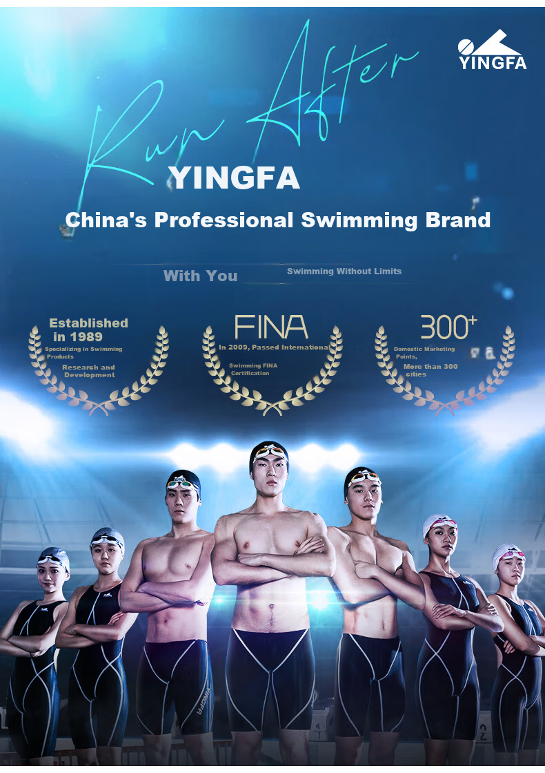 YINGFA Swim Cap, Fabric Swimming Cap for Adults, Professional Non-Binding, Nylon Spandex Swim Cap, Black 12