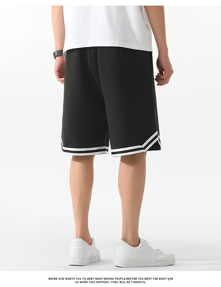NASA GISS Men's Sports Shorts, Summer Lightweight Casual Basketball Shorts, Youth Student Leisure Knee-Length Shorts, Black, Size S 15