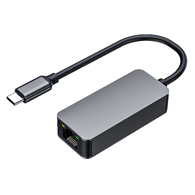 EB-LINK Type-C Wired Network Card 2.5G, Laptop External Network Card 2500M, USB-C to RJ45 Network Port Converter, Network Cable Adapter, Suitable for Apple Mac Tablets