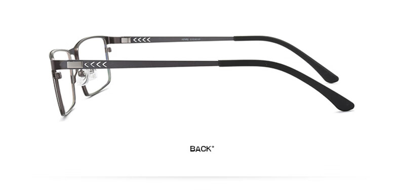 DRATRA Men's Stylish Business Nearsighted Glasses with Blue Light Protection, Prescription Available, Astigmatism Correction, Photochromic Square Frame, Ultra-Light And Non-Prescriptio 9