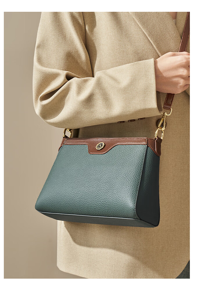 Aokang Women's Trendy Cowhide Phone Bag Premium Small Square Light Luxury Crossbody Shoulder Bag Birthday Gift for Mom and Wife 19
