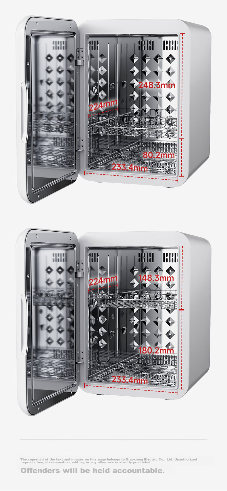 Bear Dual-Compartment Baby Bottle Sterilizer UV Sterilizer with Drying Function 10-Minute Fast Sterilization 19
