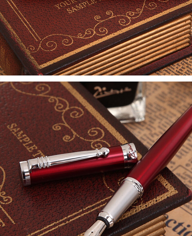 Pimio Fountain Pen, Signature Pen, High-End Business Office Gift, Birthday Present, for Women And Adult Students, Calligraphy Writing Ink Pen, Taylor Series 951 Wine Red 9