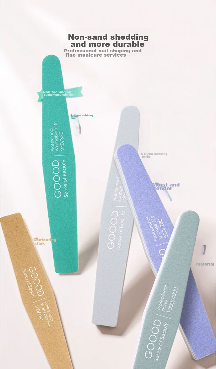 Goood Nail File, Nail Sanding Strip, Manicure File, Polishing And Grinding Strip, Specialized Sponge Rubbing Strip, Manicure Tool Set 1