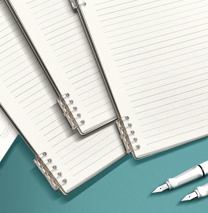 Wengu Loose-Leaf Notebook, Back-To Student Stationery, B5 Size, 60 Sheets, Non-Slip Spiral Binding, Detachable Pages, Simple Ins Style for Primary And Middle School Students, Grid Paper for Exam Preparation And Note-Taking 2