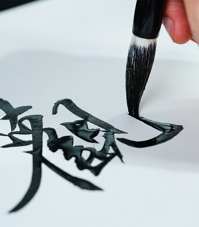 [Lowest Price Online] Rongbaozhai Calligraphy Brush Set Mixed Hair White Cloud Calligraphy Practice Brush for Large, Medium And Small Regular Script. Four Treasures of The Study Chinese Painting Copybook for Adult Beginners And Students. Jiajian White Cloud - Large 6