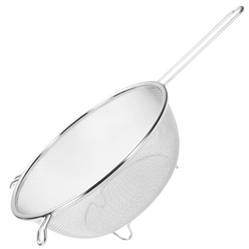 Maxcook All 304 Stainless Steel Strainer And Colander, Soy Milk Filter Mesh Ladle Fine Mesh Flour Sieve 21cm MCCU3453