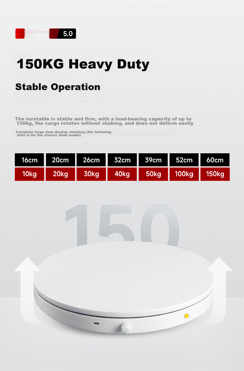 AMBITFUL Adjustable Speed Photography Shooting Electric Turntable Rotating Product Display Stand Small Jewelry Live Streaming Adjustable Speed Shooting Stand Model Automatic Photo-Taking Platform Base 8
