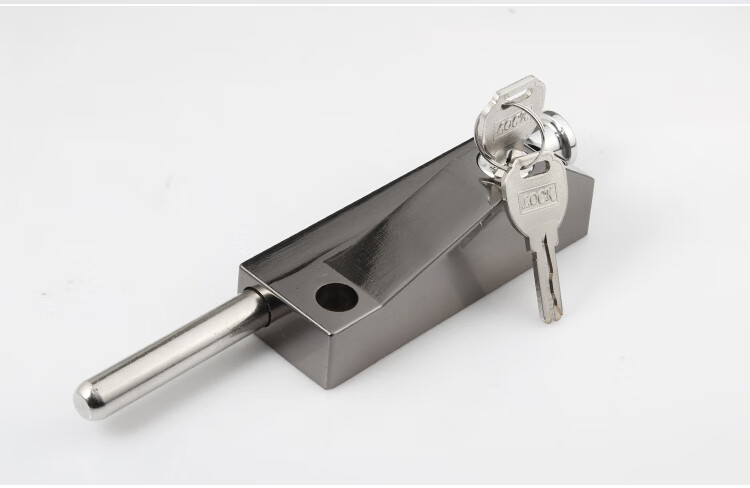 Auburn Floor Bolt Lock Rotating Door Bolt Lock Glass Door Lock Aluminum Alloy Door Bolt Lock 226 Black 15