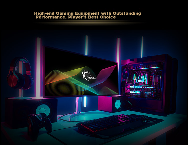 G.SKILL, 64GB (32G X 2) Kit, DDR5 6000MHz, Desktop Memory Module - Trident Z RGB Light Bar (Dark Mist Black)/C36 20
