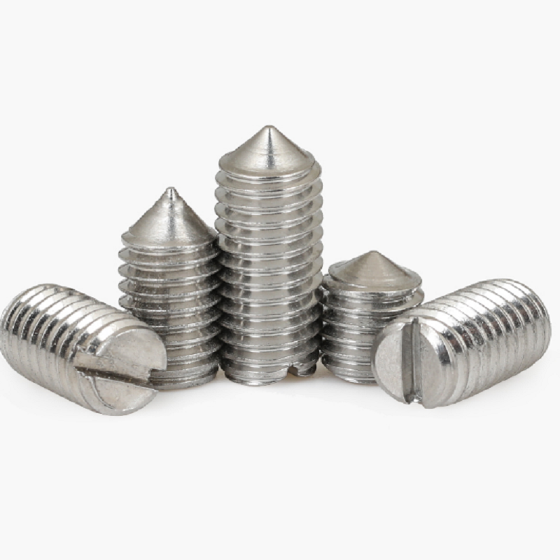 【鑫亨达201不锈钢一字尖端紧定螺钉开槽无头螺丝机米顶丝】鑫亨达(xi