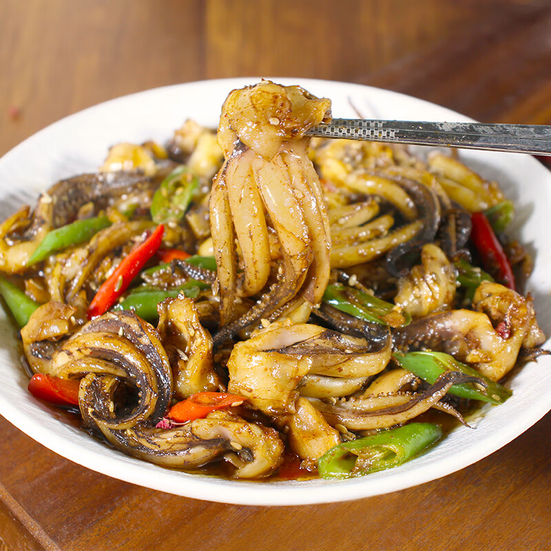 初鲜鲜冻鱿鱼头鱿鱼须 400g 5-7只 铁板鱿鱼烧烤火锅食材 软足送礼