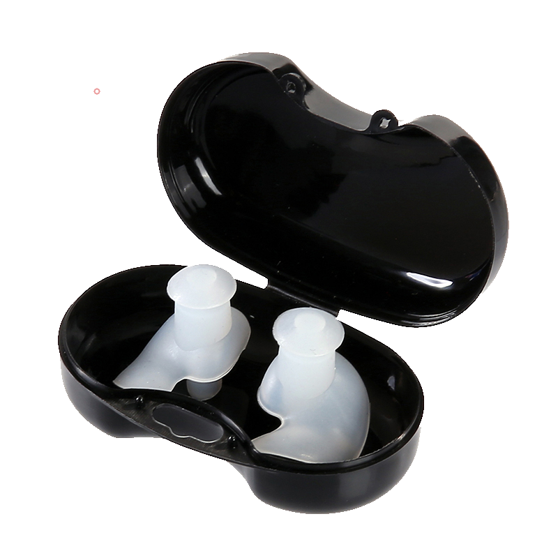 Li-Ning Professional Swimming Earplugs, Soft Comfortable Medium Waterproof Ear Infection Bath Swimming Equipment, 709-1 Crystal White