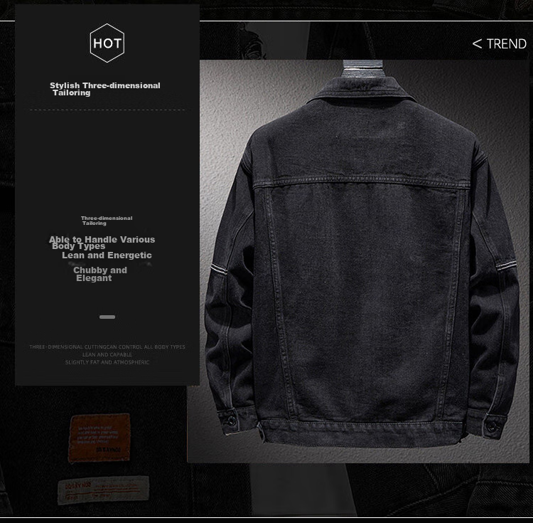 Zengzhi [Spring And Autumn New Style] 2026 Men's Denim Jacket, Men's Outerwear, Workwear Jacket, Cardigan, Denim Coat 2