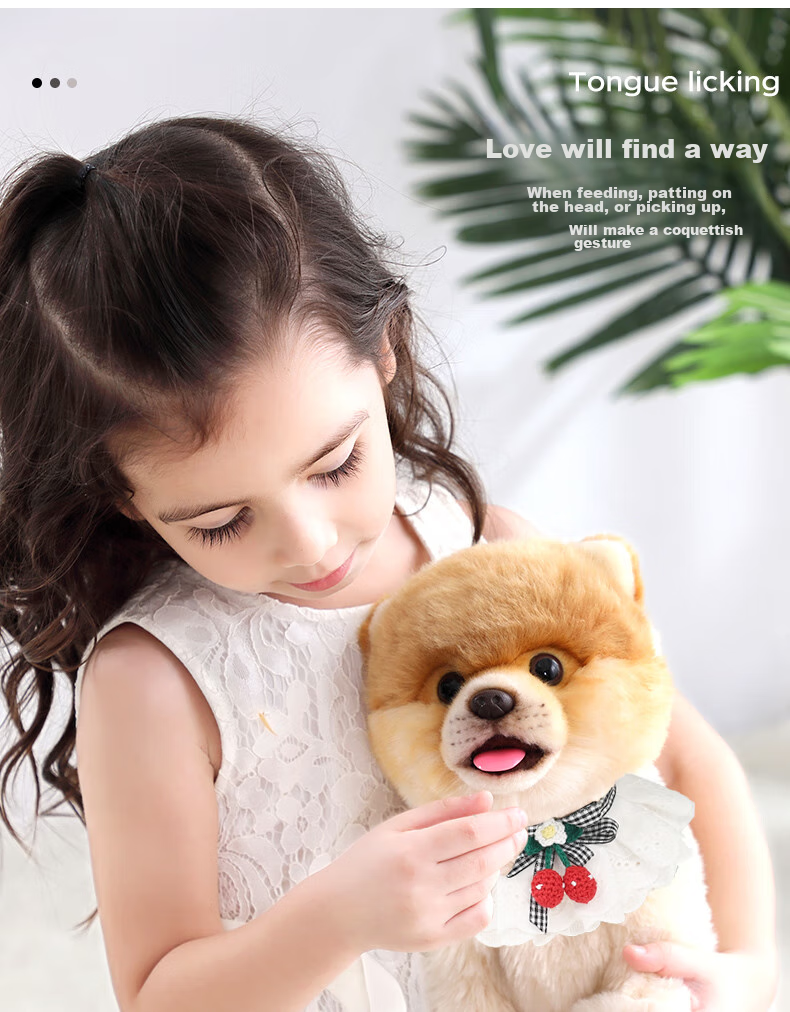 Tiantianwang Milk Drinking Pomeranian Dog Children's Toy for Girls And Boys Aged 3-6, Smart Robot Dog Educational Toy Birthday Gift Box 9