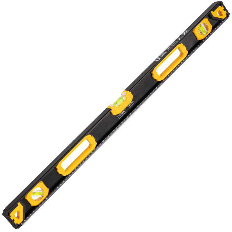 Deli Strong Magnetic High-Precision Level Ruler, Solid Cast Aluminum, Multifunctional Renovation Ruler, Inclination Angle Balance Ruler, Measuring Ruler