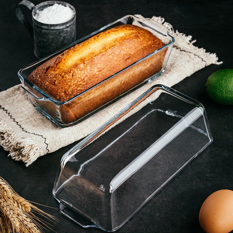 Форма для выпечки FOR BAKE прямоугольная стеклянная, жаропрочная, для микроволновой печи и духовки, для пасты и риса, 24.5x11x6.8 см