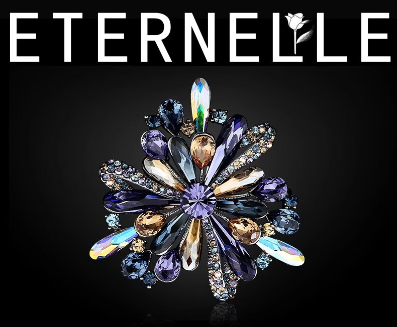 Eternelle French Original Design Brooch, High-End Elegant Autumn And Winter Accessory, Lapel Pin, Corsage, Women's Birthday Gift 3