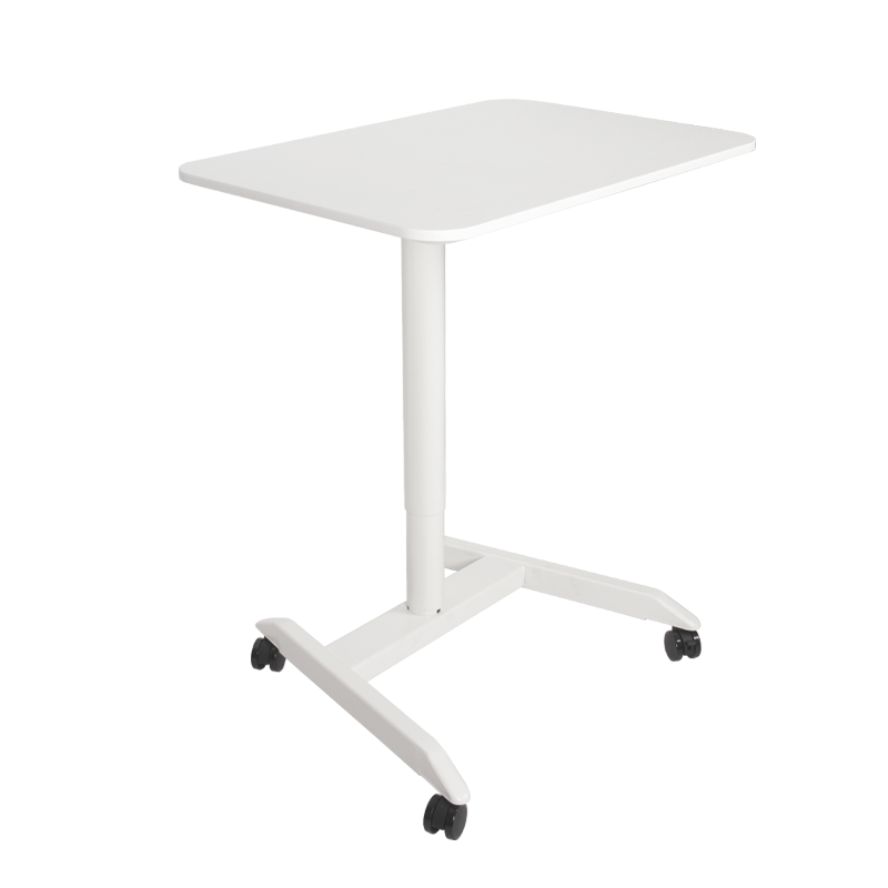 ECOLUS Mobile Height Adjustable Computer Desk, Training Table, Standing Desk for Office, Study, Lectures, Meetings LS805WT