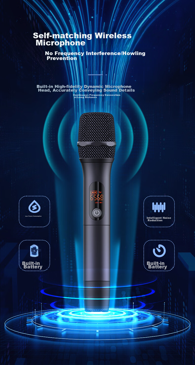HANHONG_AUDIO 019KW-K TV Soundbar, Home Theater KTV Package, Surround Sound Karaoke Bluetooth Speaker, Karaoke Sound System for Home Indoor Use, Computer PS5 Speakers 12
