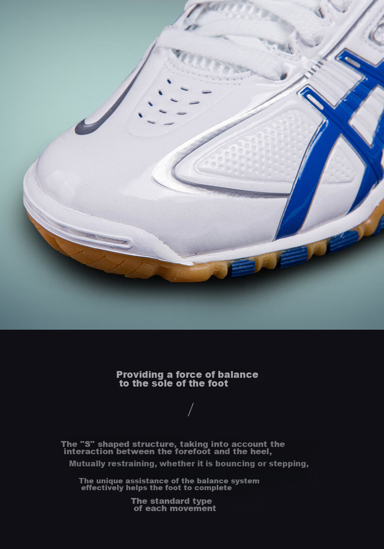 ASICS Attack Hyperbeat 4 Table Tennis Shoes Indoor Sports Shoes 1073A056-102 Size 42 6