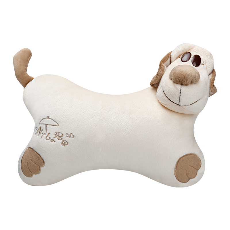 ICAROOM Car Headrest Neck Pillow, Hollow Cotton Neck Pillow Cartoon Car Cushion NB-101KT Milk Tea Apricot
