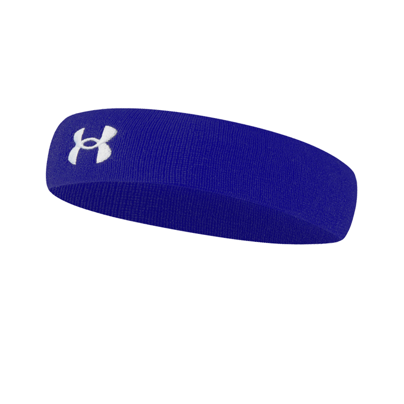 Under Armour Sports Headband for Men And Women, Sweat-Absorbing Band, Running Sweat-Guiding Headband, Basketball Sweat-Proof Headband, Forehead Protector, Blue