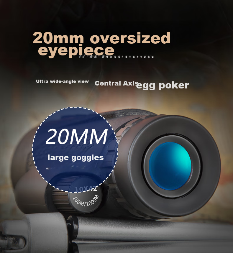 BIJIA Monocular Telescope, 10X42DF, Concert Viewing, High Magnification, High Definition, Large Aperture, Night Vision, Waterproof, Portable Binoculars 5