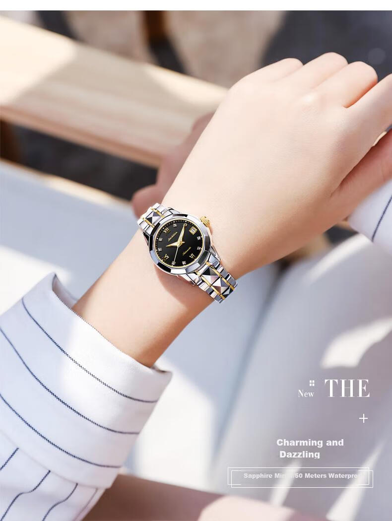 JIN SHI DUN , Swiss High-End Ladies' Watch, 2026 New Model, Fully Automatic Mechanical Watch, Water-Resistant, Top Ten Brand Watches, Birthday Gift for Wife 8