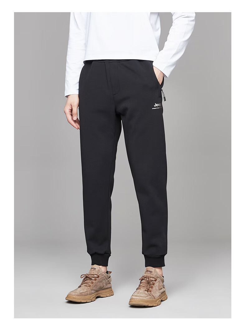 Jeep Men's Casual Outdoor Sports Soft Comfortable Knit Windproof Warm Jogger Pants 6647 5