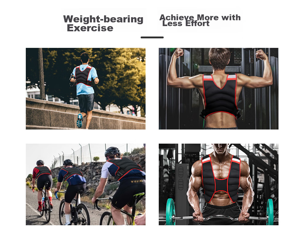 PROIRON Puli'ai Weighted Vest Waist Belt with Hidden Sandbags for Running, Sports Equipment, Black And Red, 5KG 3
