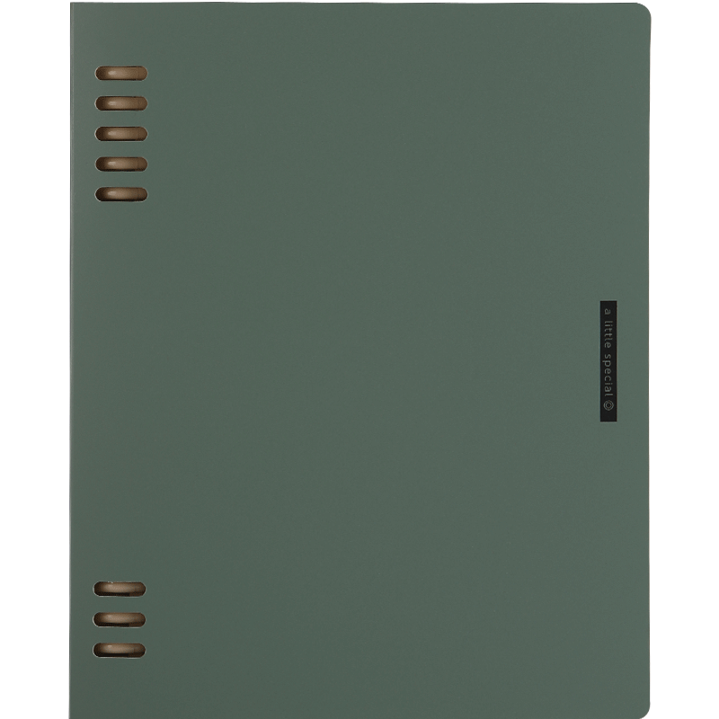 KOKUYO A5 Loose-Leaf Notebook Office Notepad with Replaceable Pages And Index, 40 Sheets, Green, WSG-RUSP12G