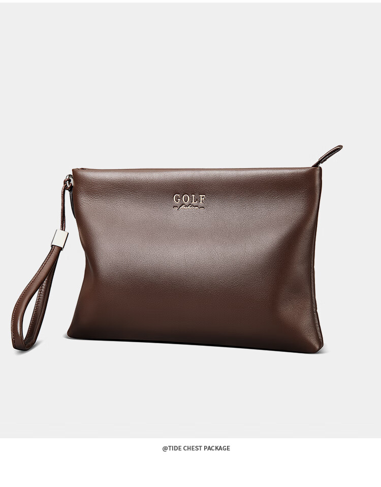 GOLF Men's Clutch, Top-Grain Leather Handbag, Large Capacity with Multiple Card Slots, Envelope-Style Clutch, Valentine's Day Gift for Boyfriend 20
