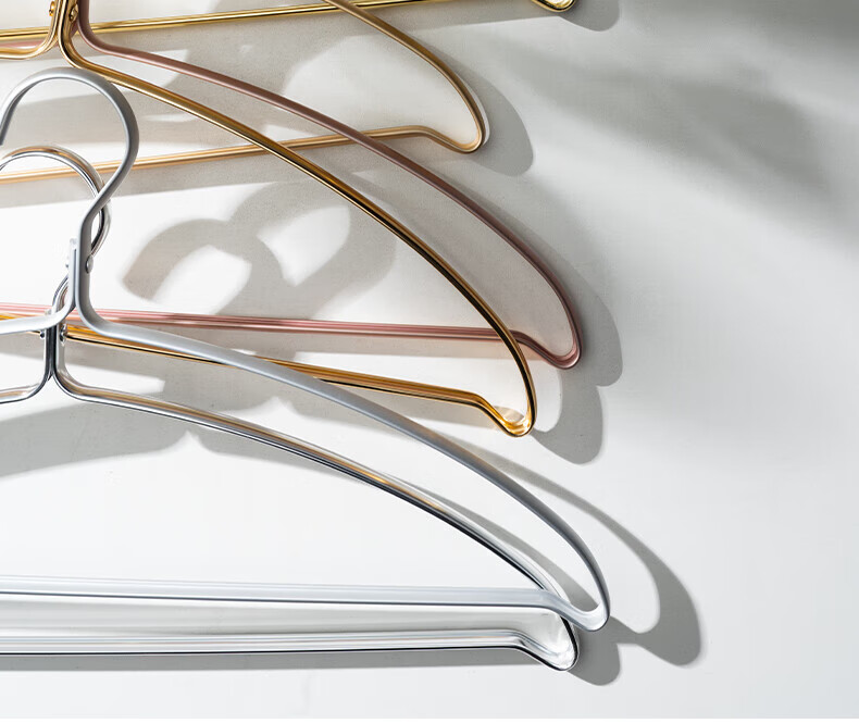 Fanyejia Aluminum Alloy Hangers, 10 High-End Models, Household Clothes Hangers, Seamless Wardrobe Hangers, Anti-Shearing Angle Drying Rack 3