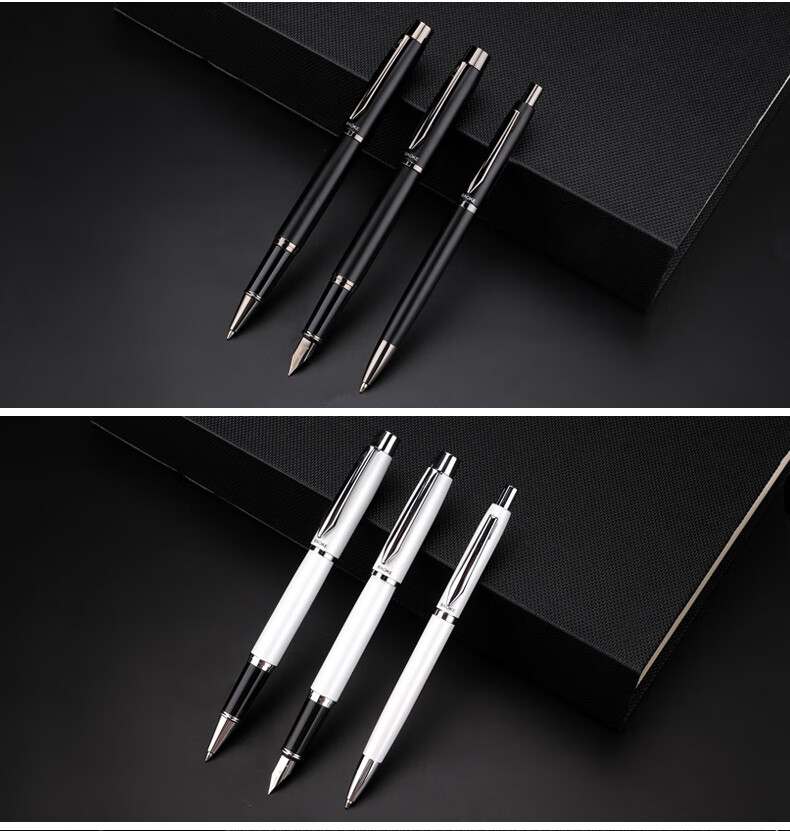 BAOKE T18 Millennium Gift Box Set, Fountain Pen/ballpoint Pen Two-In Business Office Signing Pen Daily Writing Pen, Holiday Gift, Twilight Gray 3