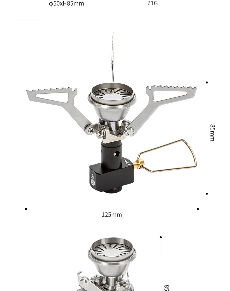 E-Rover Portable Outdoor Stove Windproof Burner Camping High-Flame Water Boiling Stove Gas Canister Burner Cartridge Stove 11