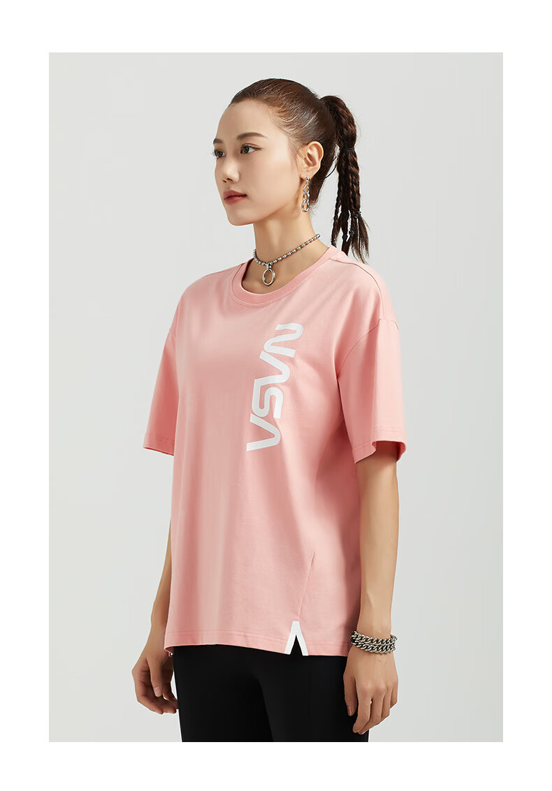 TECTOP Short-Sleeve T-Shirt, Sports Round Neck Undershirt 099, Pink L 14