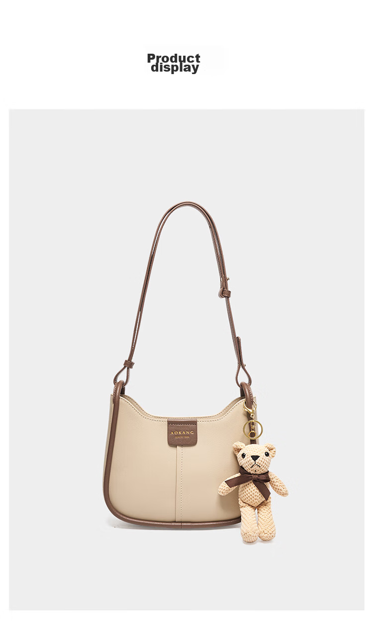 Aokang Women's Handbag, Trendy Cowhide Bucket Bag, Light Luxury Crossbody Shoulder Bag, Birthday And Mother's Day Gift for Girlfriend Or Wife 16